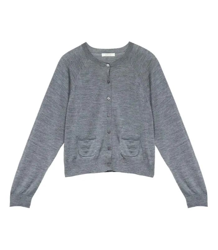 CELINE CARDIGAN Grey Storm Shop DEN Knitwear