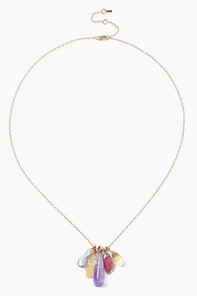 Chan Luu 14k Amethyst Mix Kaleidoscope Necklace Women 14k Fine