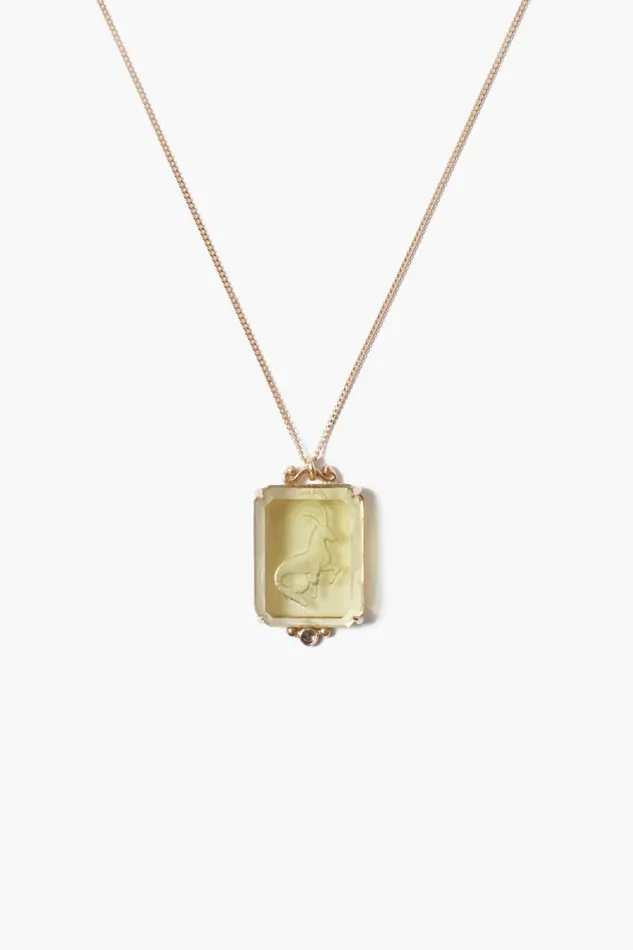 Chan Luu 14k Capricorn Zodiac Necklace Women 14k Fine