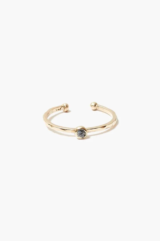 Chan Luu 14k Champagne Diamond Toe Ring Women 14k Fine