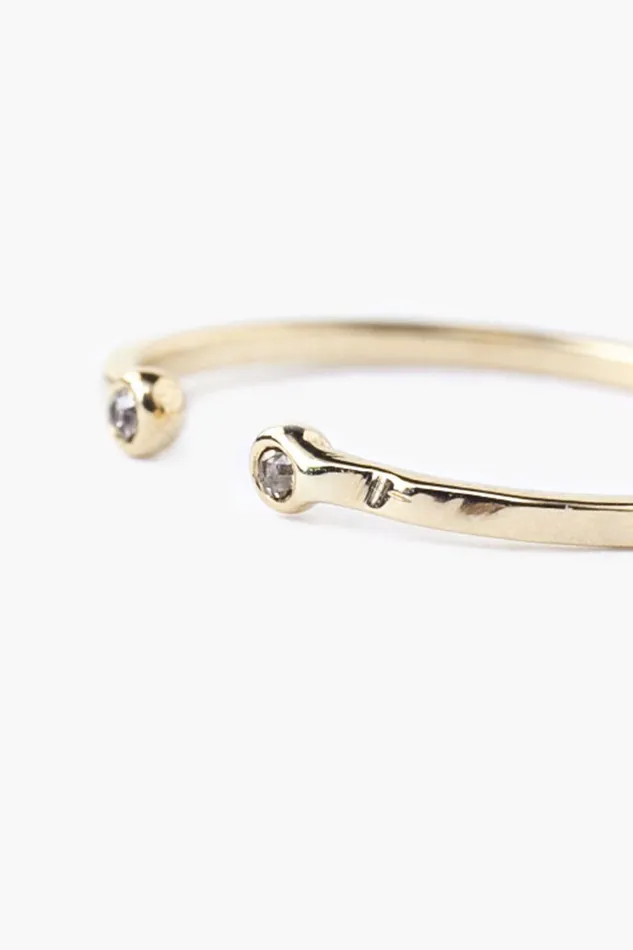 Chan Luu 14k Champagne Diamond Toe Ring Women 14k Fine
