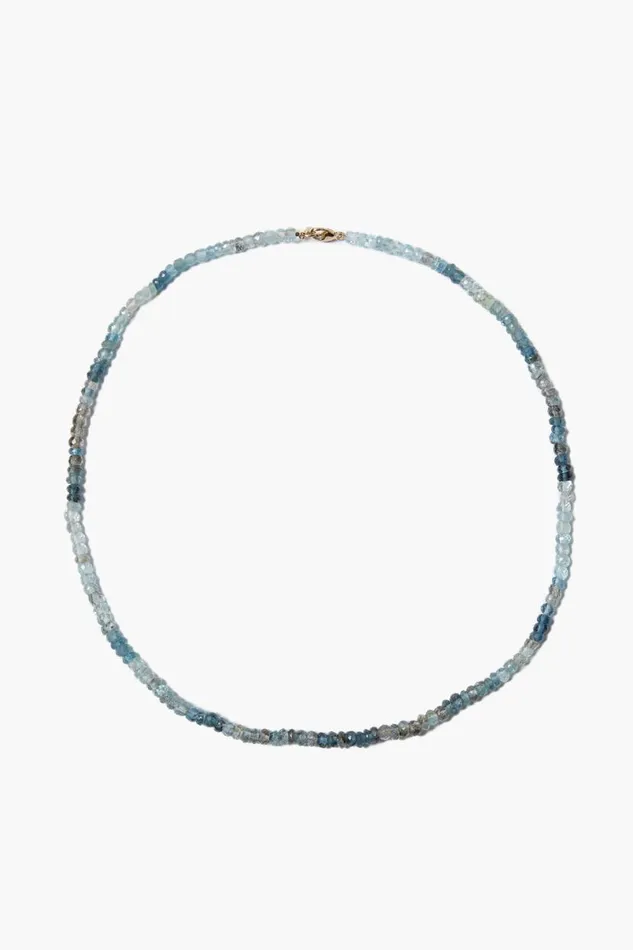 Chan Luu 14k Copper Aquamarine Petra Necklace Women 14k Fine