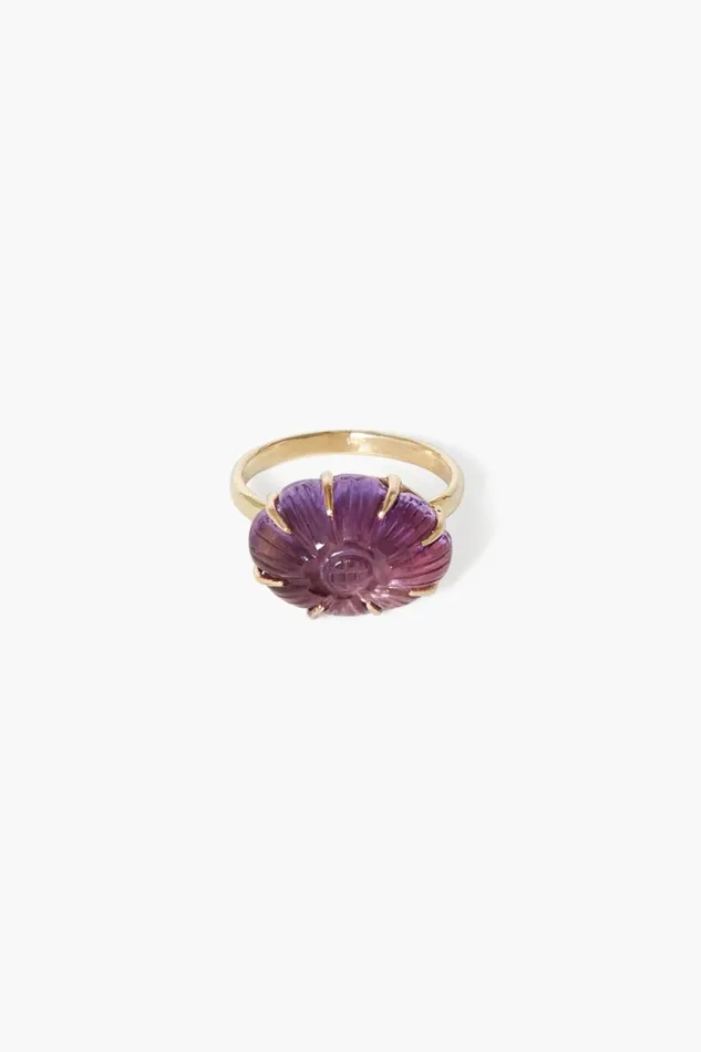 Chan Luu 14k Dahlia Ring Amethyst Women 14k Fine