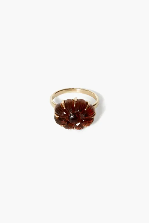 Chan Luu 14k Dahlia Ring Cognac Women 14k Fine