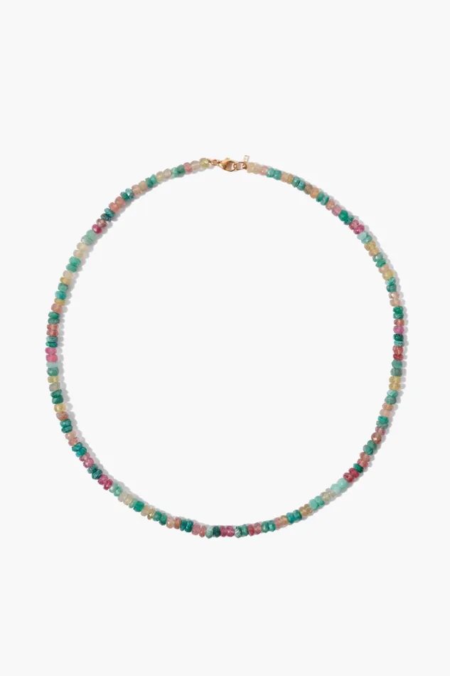 Chan Luu 14k Emerald Mix Collar Necklace Women 14k Fine
