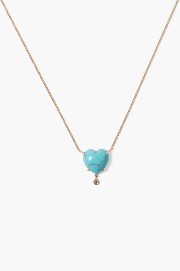 Chan Luu 14k Heart Necklace Turquoise Women Necklaces