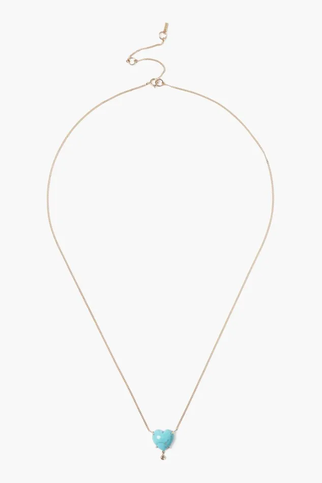 Chan Luu 14k Heart Necklace Turquoise Women Necklaces