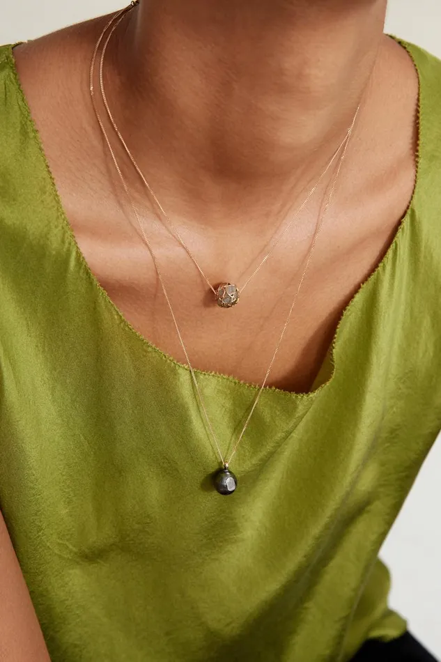 Chan Luu 14k Iris Necklace Tahitian Pearl Women Necklaces