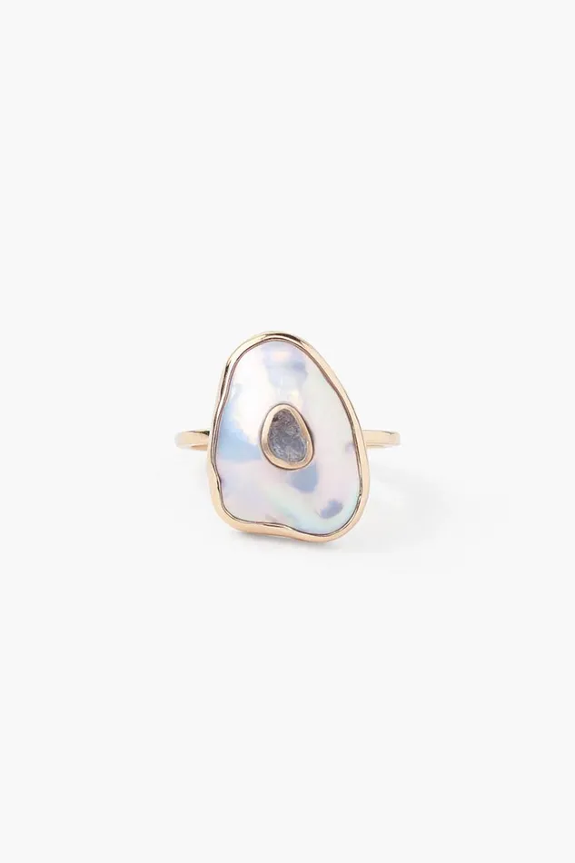 Chan Luu 14k Oasis Ring White Pearl Women 14k Fine