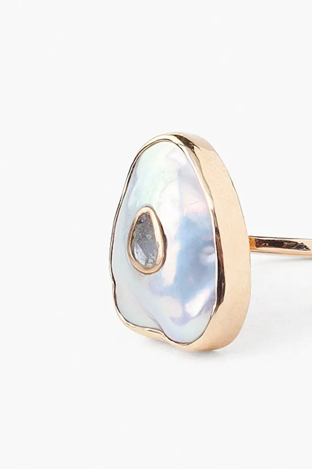 Chan Luu 14k Oasis Ring White Pearl Women 14k Fine