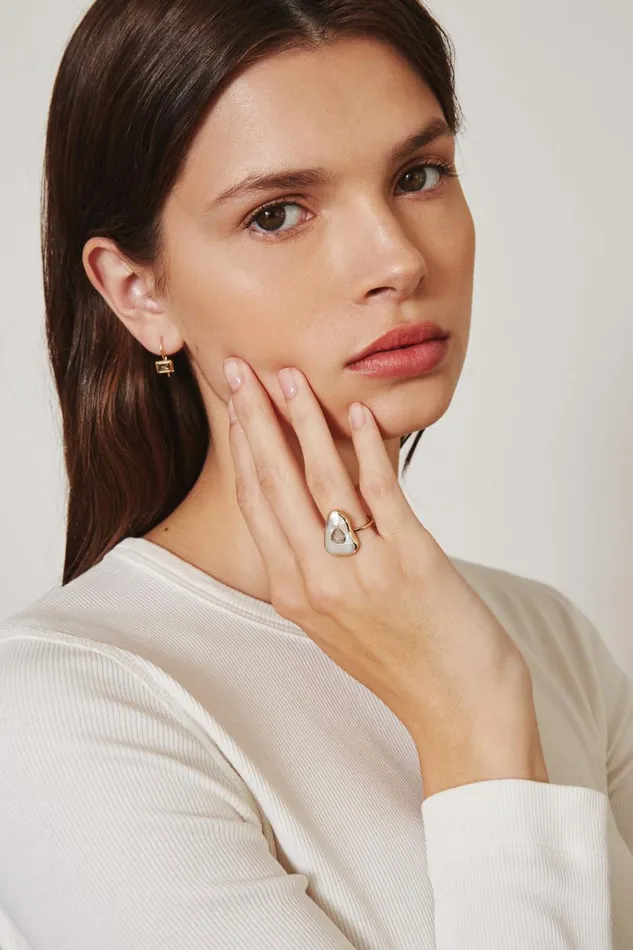 Chan Luu 14k Oasis Ring White Pearl Women 14k Fine