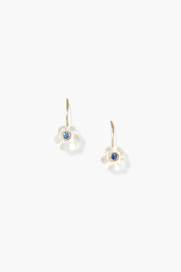 Chan Luu 14k Pumpkin Earrings Mini Clear Quartz Women 14k Fine