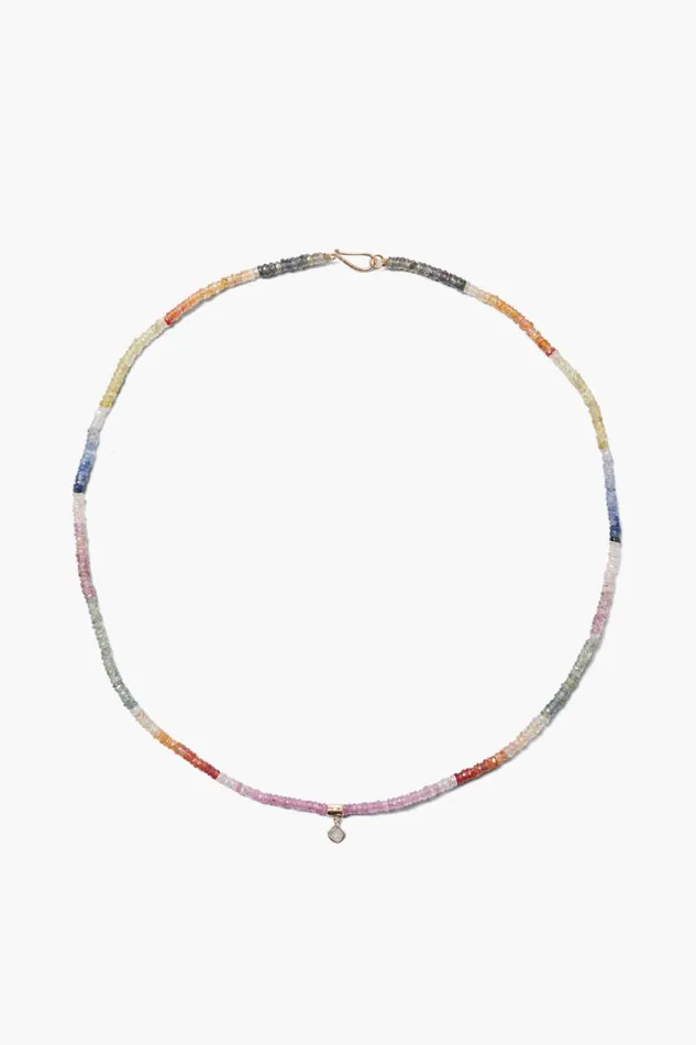 Chan Luu 14k Sapphire Mix Madagascar Necklace Women 14k Fine