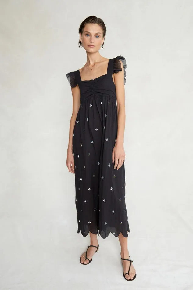 Chan Luu Amelia Dress Caviar Women Dresses