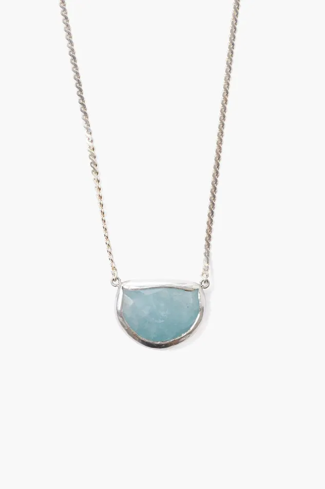 Chan Luu Aquamarine Luna Necklace Women Necklaces