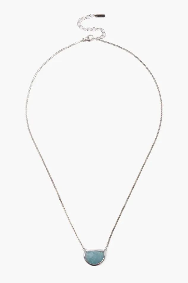 Chan Luu Aquamarine Luna Necklace Women Necklaces