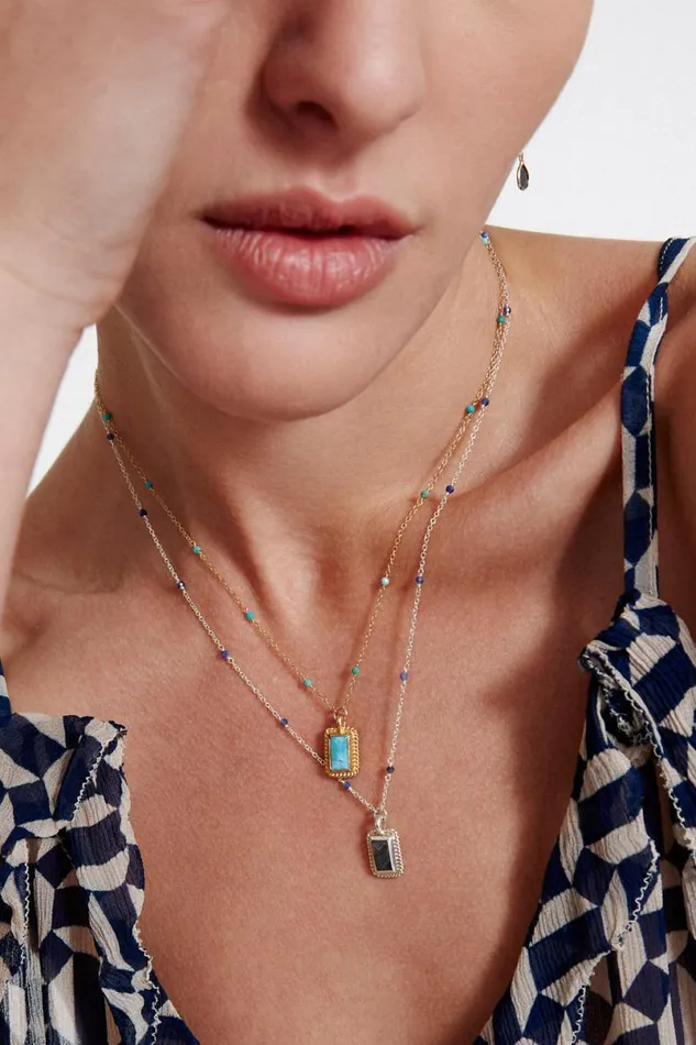 Chan Luu Aura Necklace Labradorite Women Necklaces