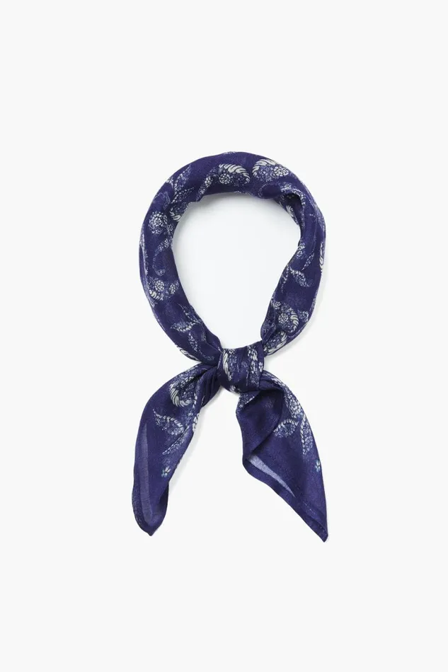 Chan Luu Bandana Bellwether Blue Paisley Women Bandanas