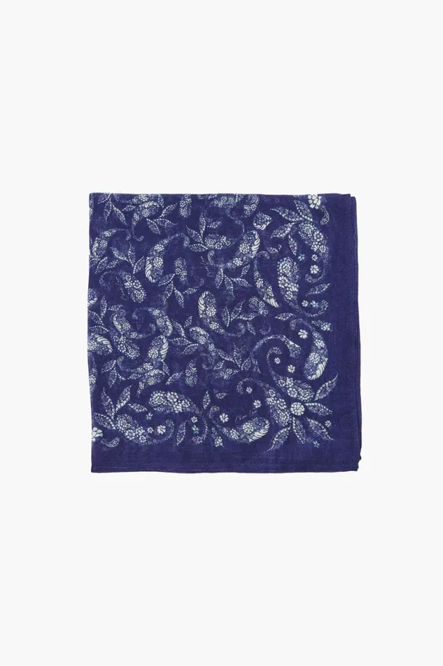 Chan Luu Bandana Bellwether Blue Paisley Women Bandanas