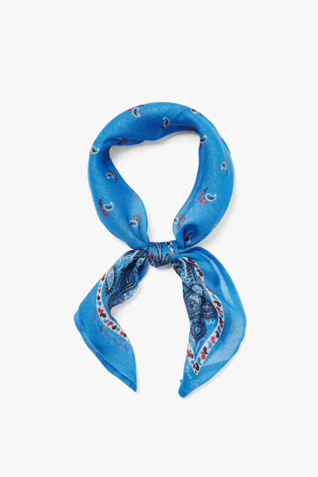 Chan Luu Bandana Blue Paisley Women Bandanas