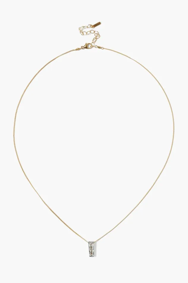 Chan Luu Bar Diamond Necklace Gold Mix Women Necklaces