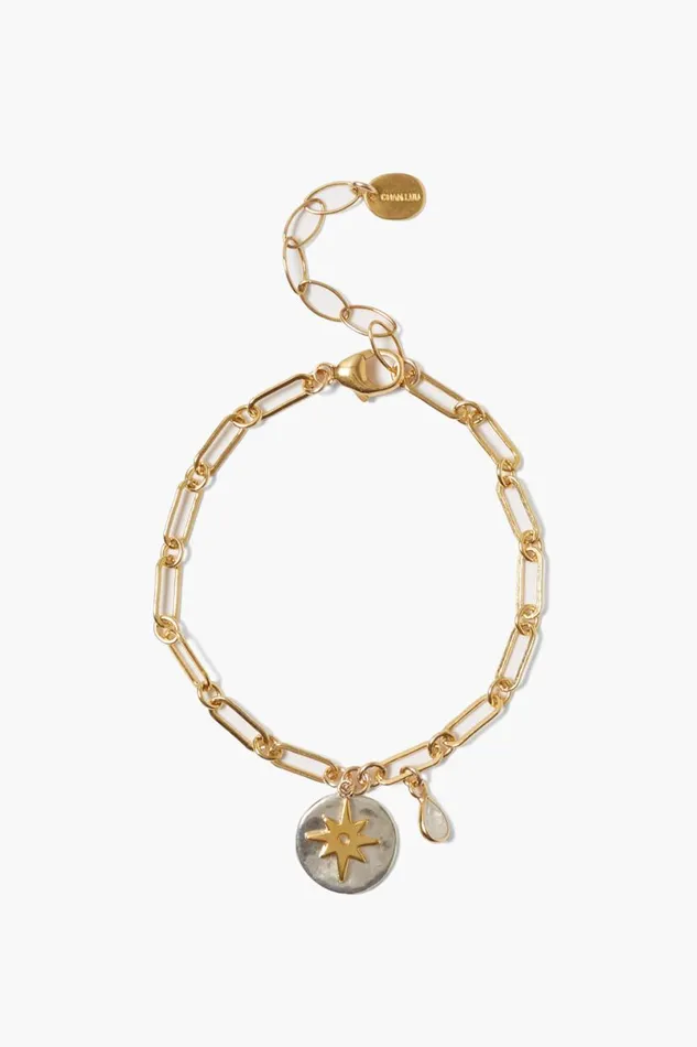 Chan Luu Beacon Charm Bracelet Gold Mix Women Bracelets
