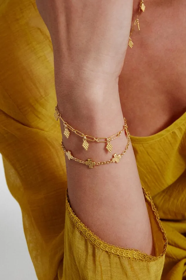 Chan Luu Bijou Charm Bracelet Yellow Gold Women Bracelets