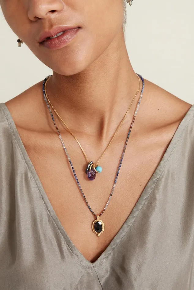 Chan Luu Calypso Necklace Blue Mix Women Necklaces