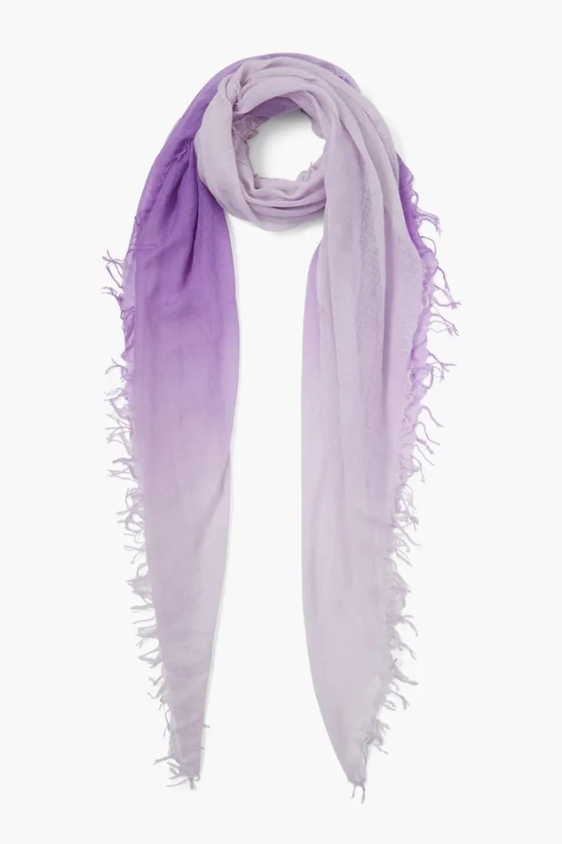 Chan Luu Cashmere And Silk Scarf Bellflower Dip Dyed Women Scarves