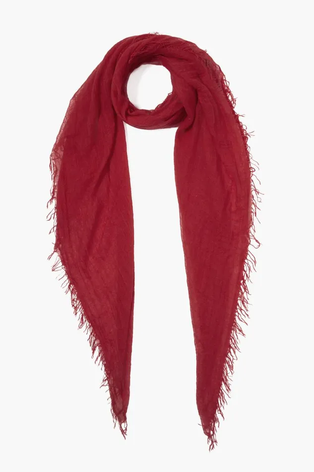 Chan Luu Cashmere And Silk Scarf Biking Red Women Scarves