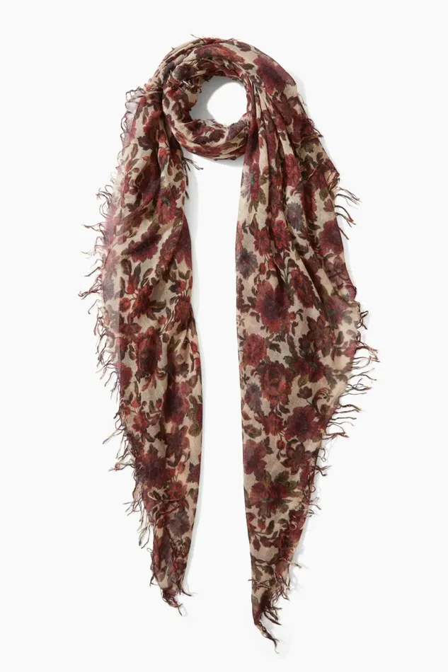 Chan Luu Cashmere And Silk Scarf Cedar Garden Women Scarves