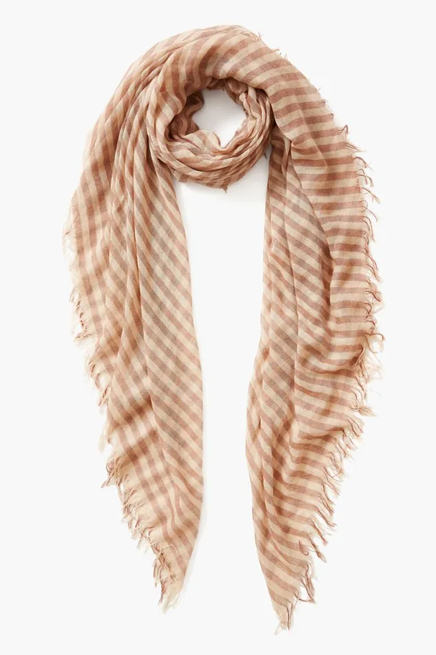 Chan Luu Cashmere And Silk Scarf Cognac Linea Women Scarves