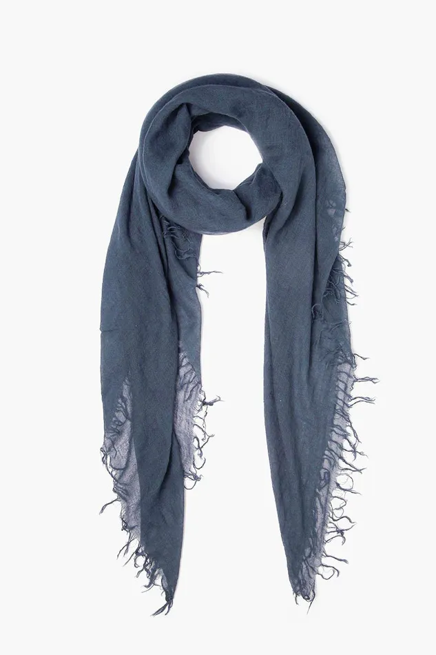 Chan Luu Cashmere And Silk Scarf Indigo Women Scarves