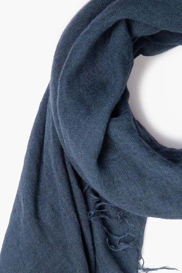 Chan Luu Cashmere And Silk Scarf Indigo Women Scarves