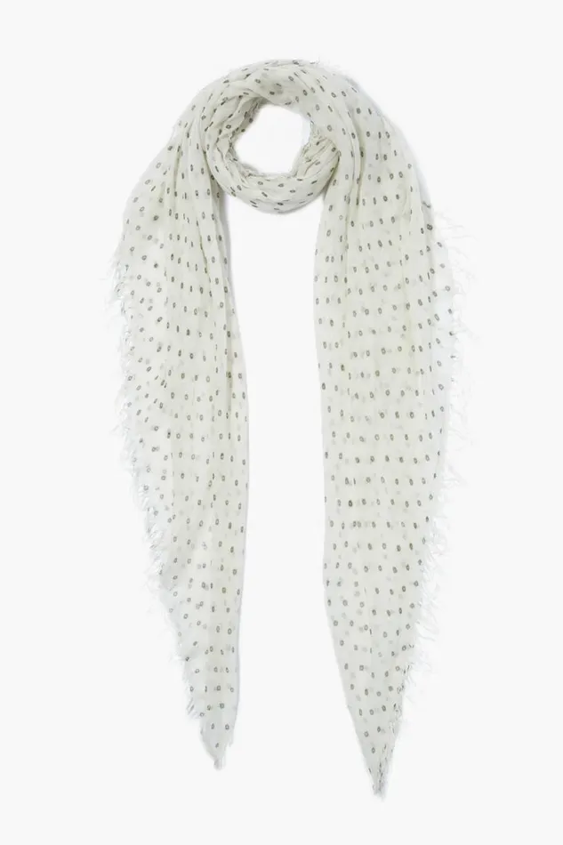 Chan Luu Cashmere And Silk Scarf Kombu Dot Women Scarves