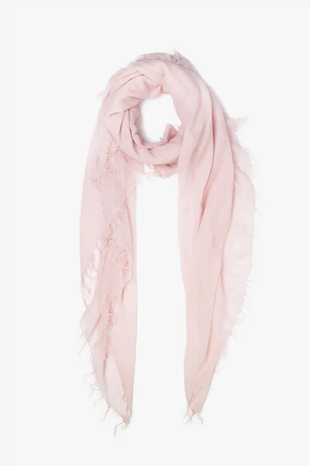 Chan Luu Cashmere And Silk Scarf Mauve Chalk Women Scarves