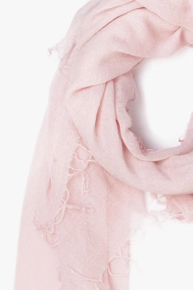 Chan Luu Cashmere And Silk Scarf Mauve Chalk Women Scarves