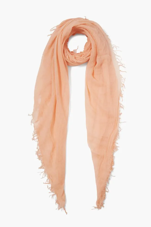 Chan Luu Cashmere And Silk Scarf Peach Women Scarves