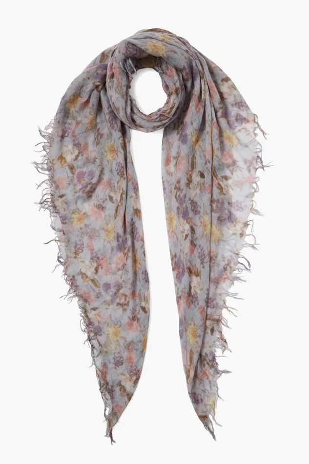 Chan Luu Cashmere And Silk Scarf Plein Air Floral Women Scarves