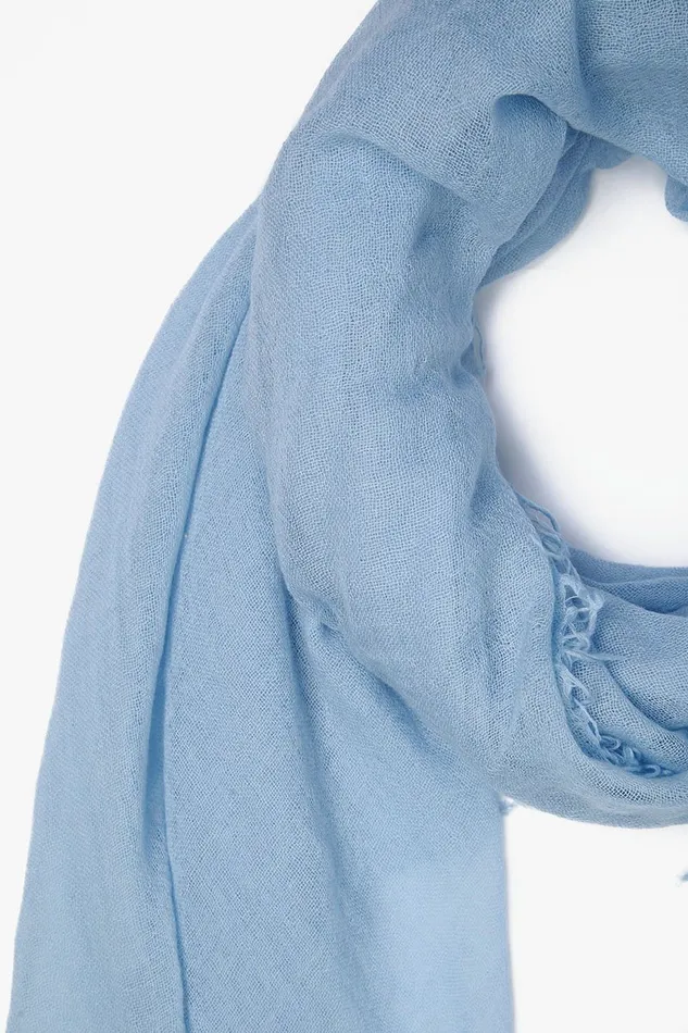 Chan Luu Cashmere And Silk Scarf Simply Blue Women Scarves