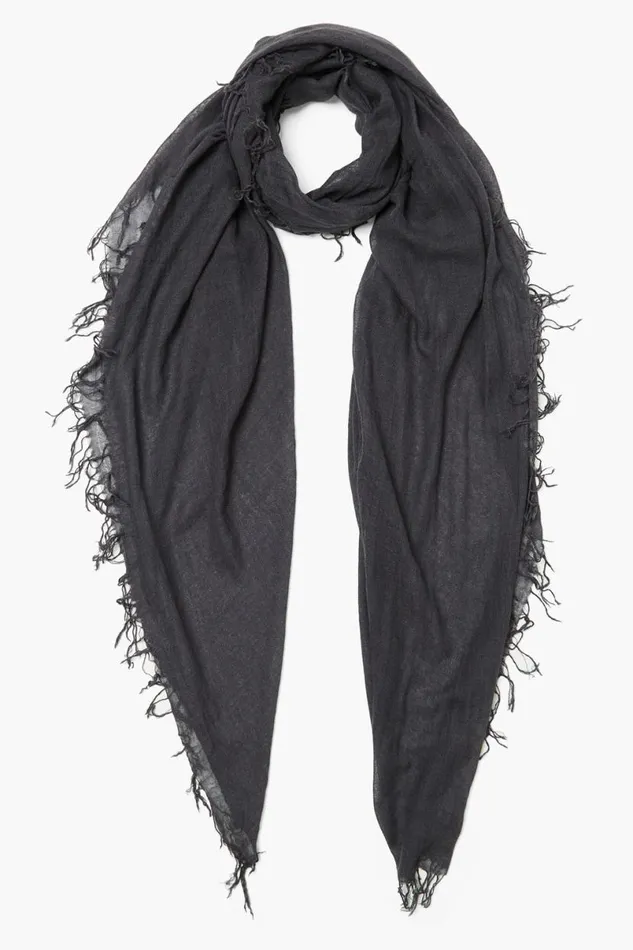 Chan Luu Cashmere And Silk Scarf Slate Women Scarves