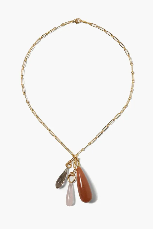 Chan Luu Castillo Pendant Necklace Pink Mix Women Necklaces
