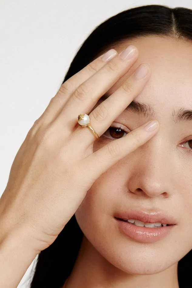 Chan Luu Cecilia Ring White Pearl Women Rings