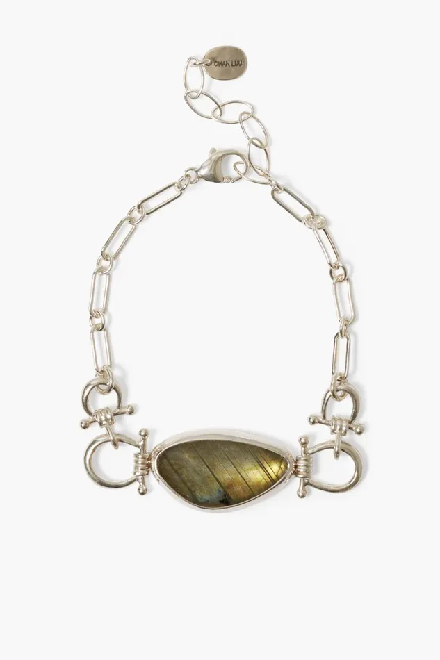 Chan Luu Cheval Bracelet Silver Labradorite Women Bracelets