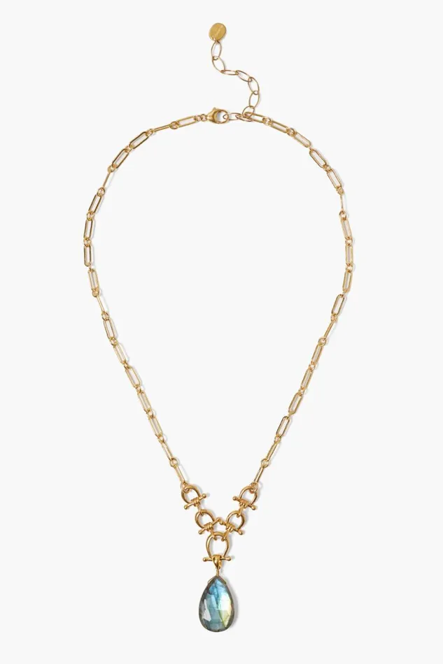 Chan Luu Cheval Necklace Gold Labradorite Women Necklaces
