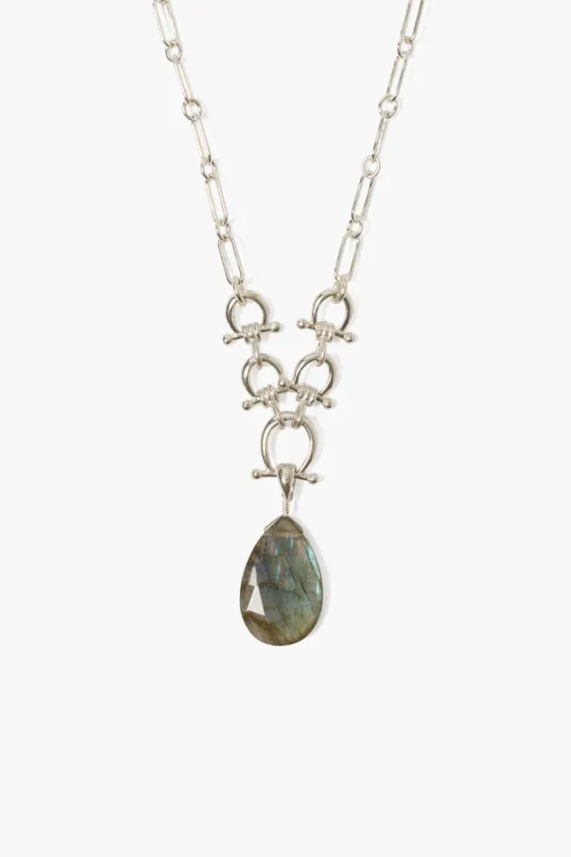 Chan Luu Cheval Necklace Silver Labradorite Women Necklaces