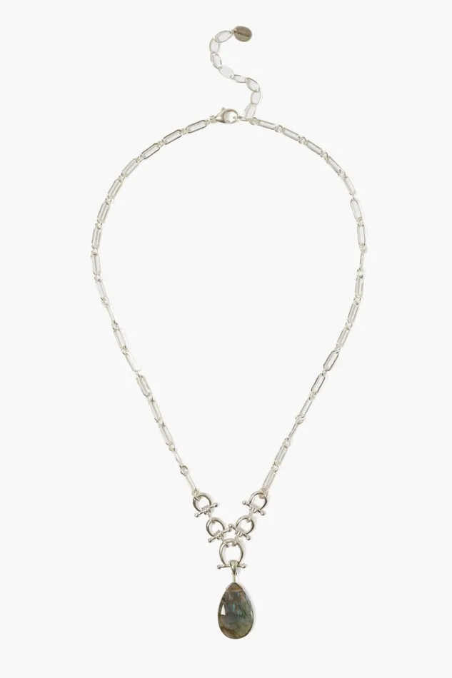 Chan Luu Cheval Necklace Silver Labradorite Women Necklaces