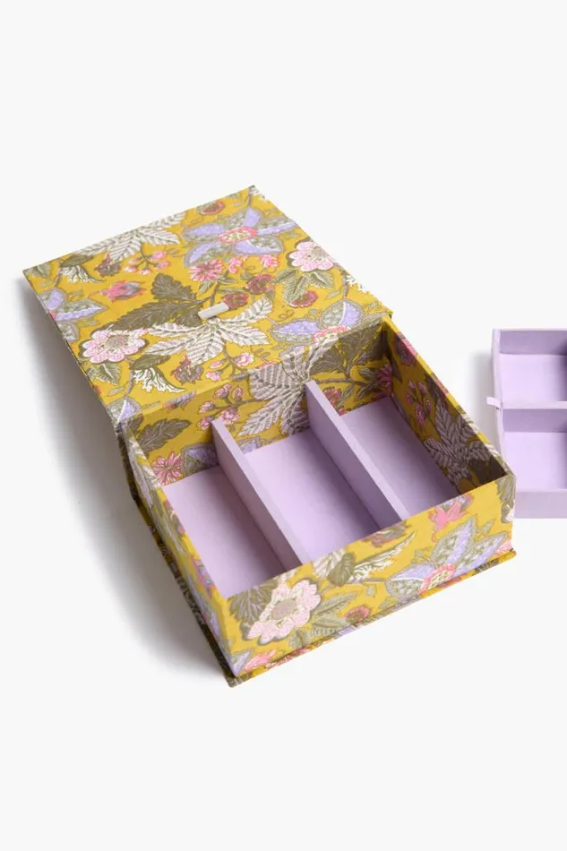 Chan Luu Classic Jewelry Box Yellow Women Jewelry Storage