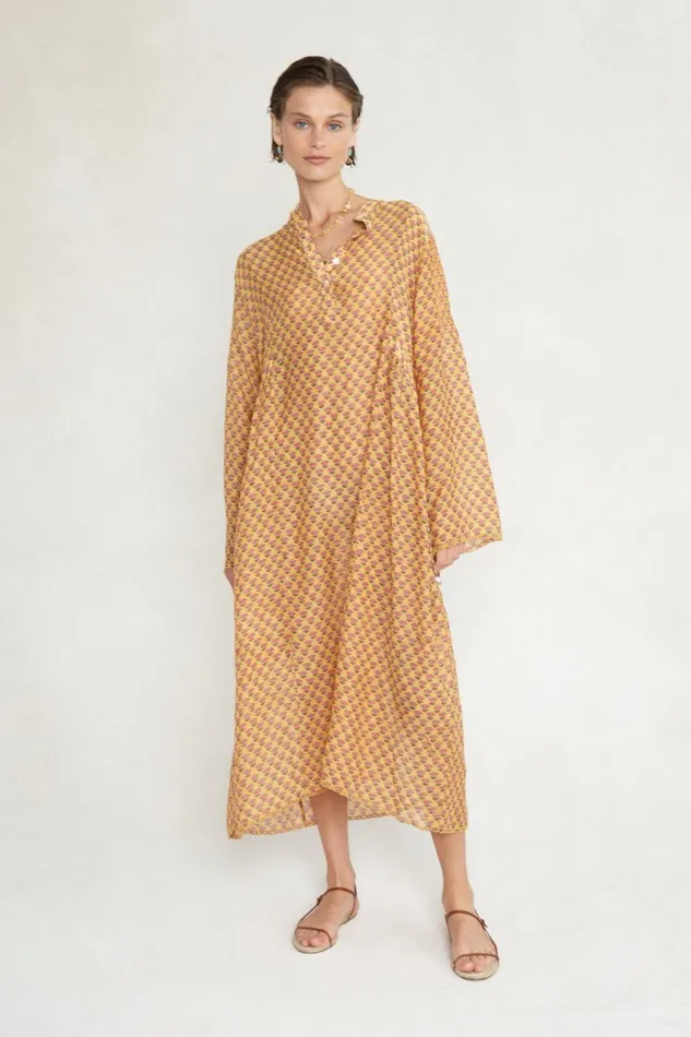 Chan Luu Claudia Dress Saffron Women Dresses