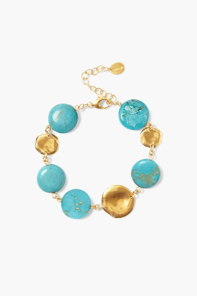 Chan Luu Coin Bracelet Turquoise Women Bracelets